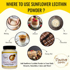 Non GMO sunflower lecithin powder packaging label information