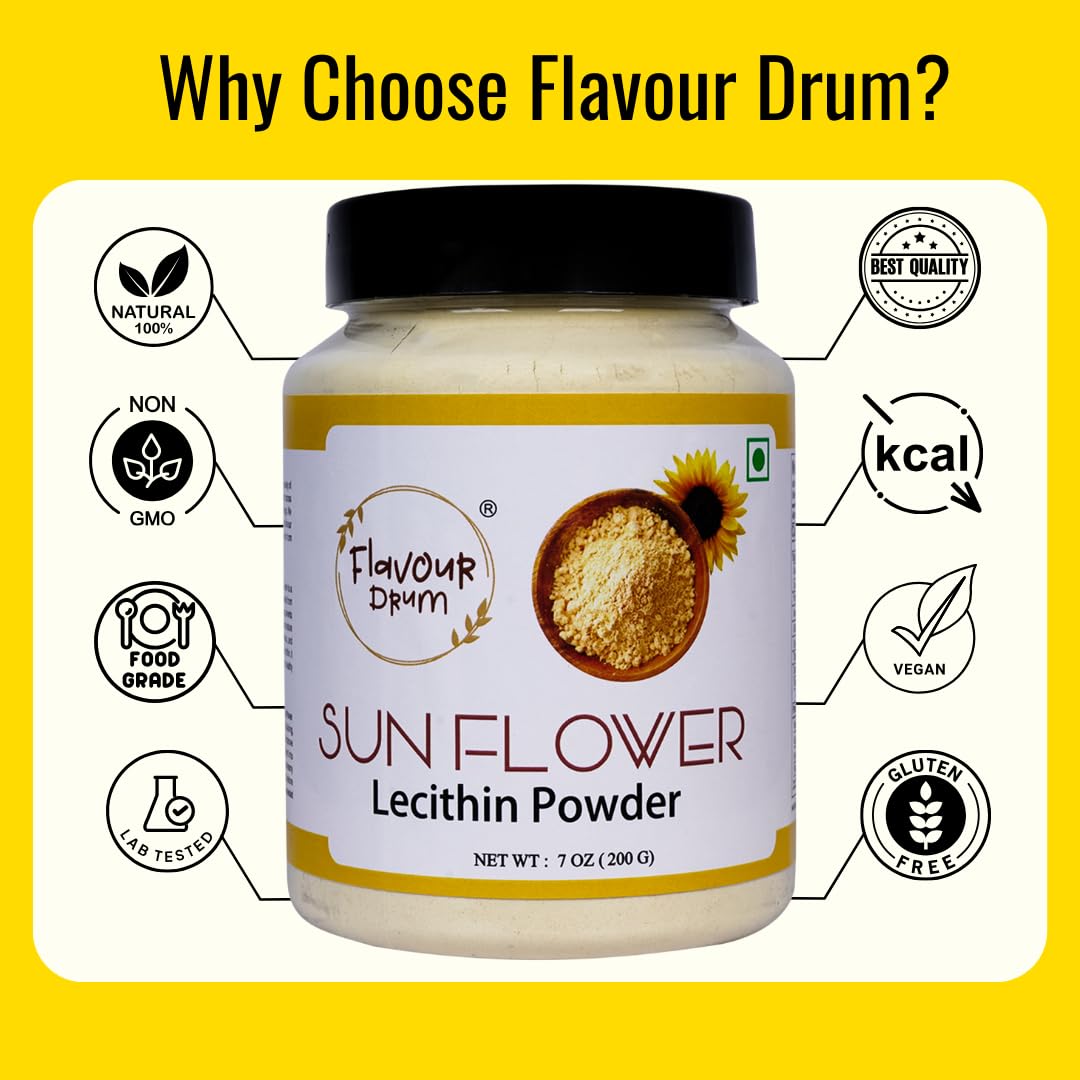 Natural sunflower lecithin powder stabilizer for home baking