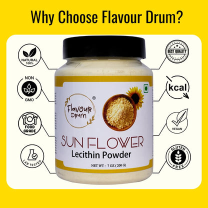 Natural sunflower lecithin powder stabilizer for home baking