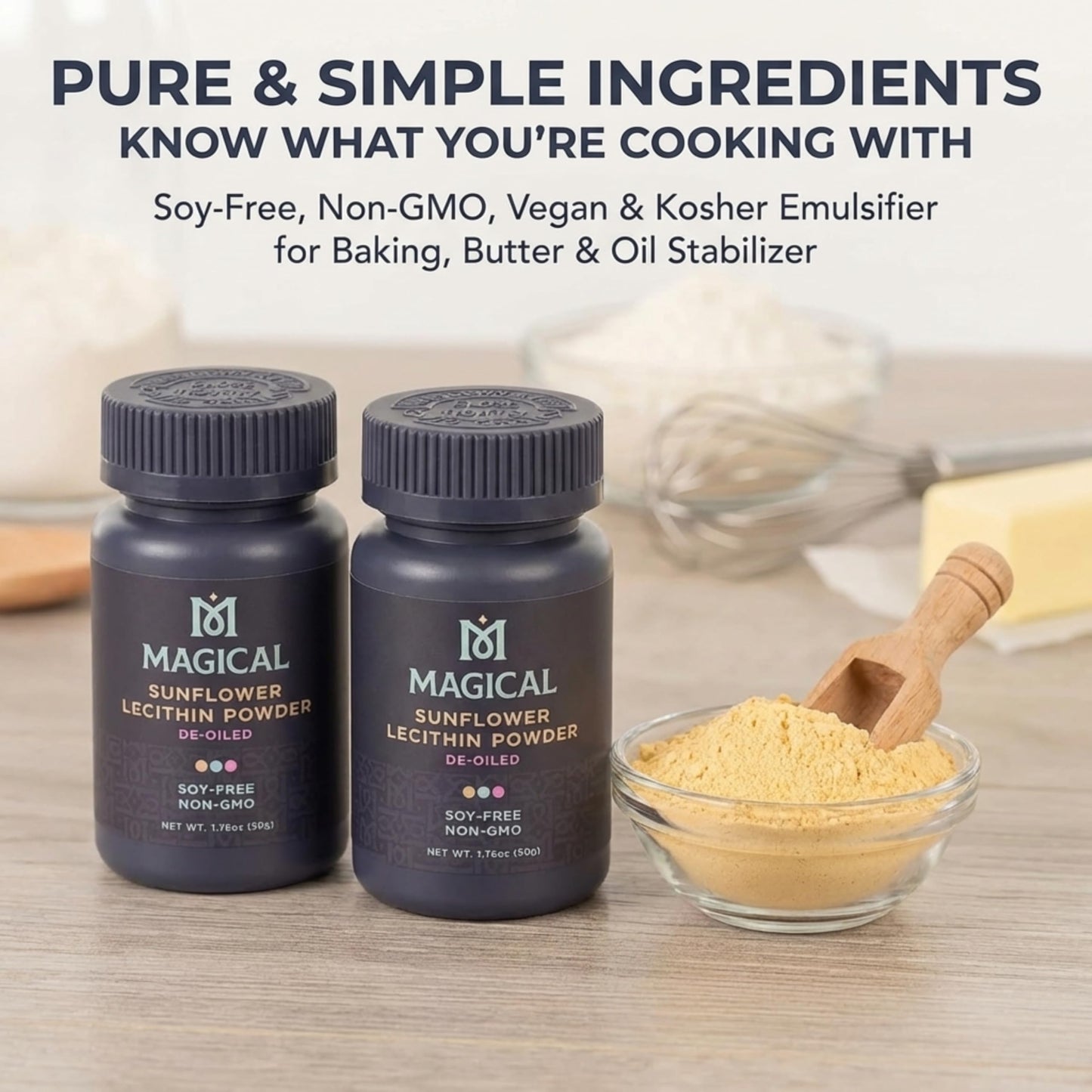 Magical Butter pure de oiled sunflower lecithin powder for consistent gummy texture