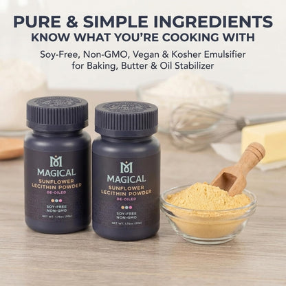 Magical Butter pure de oiled sunflower lecithin powder for consistent gummy texture