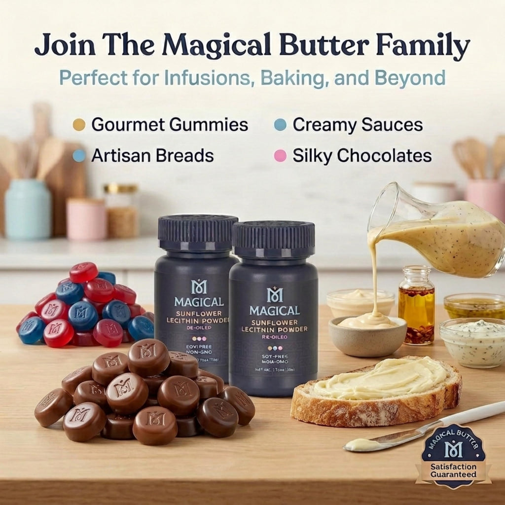 Magical Butter authentic imported sunflower lecithin powder vegan and kosher certified