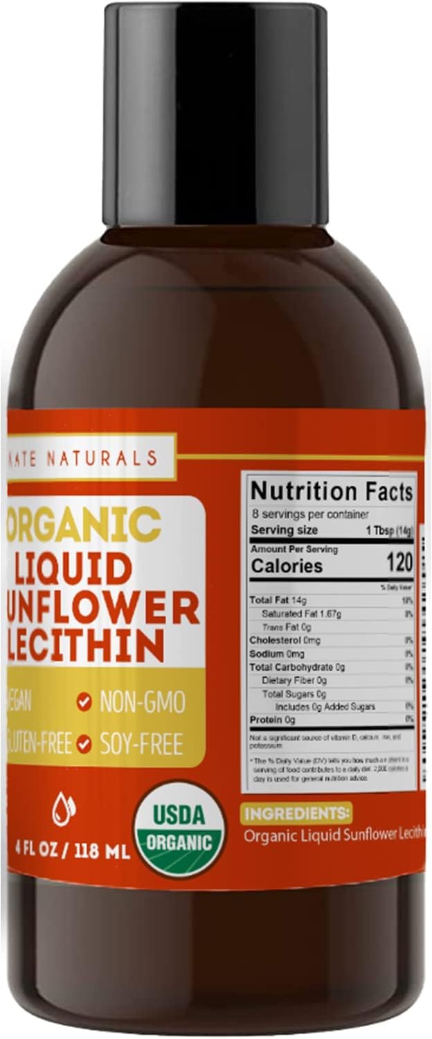 Organic liquid sunflower lecithin for homemade gummies and chocolates