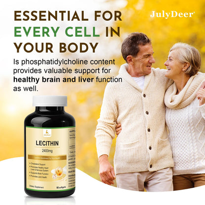 JulyDeer sunflower seed lecithin supplement for breastfeeding and cognitive function clarity.