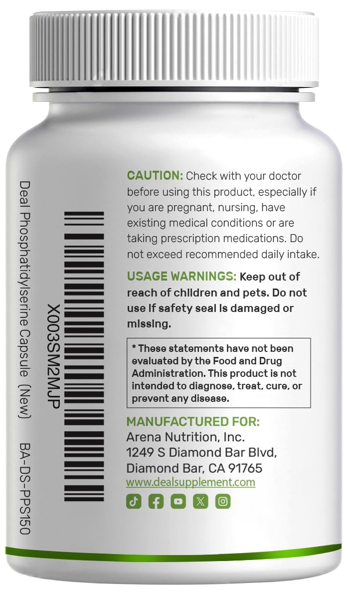 Deal Supplement certified authentic USA imported brain health capsules