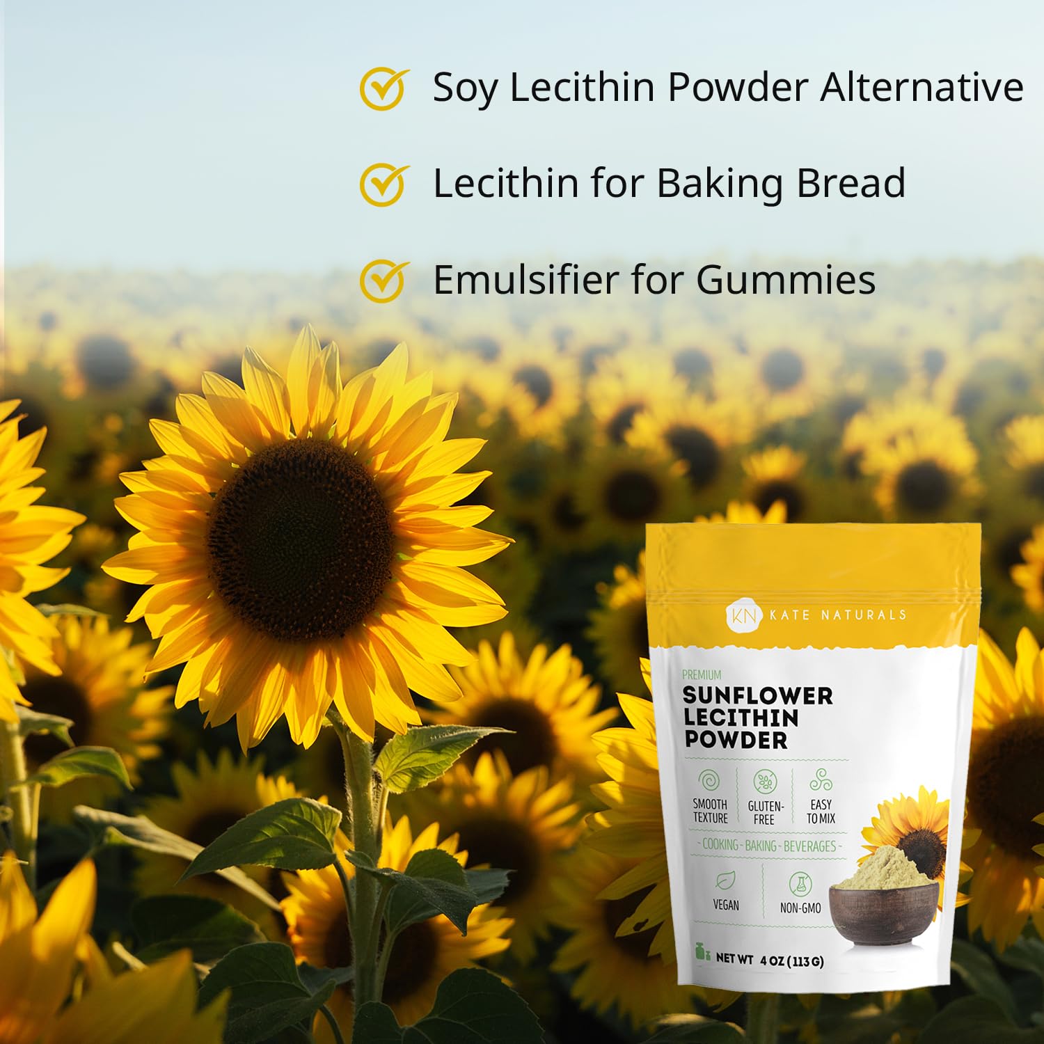 Kate Naturals baking emulsifier powder for bread dough texture