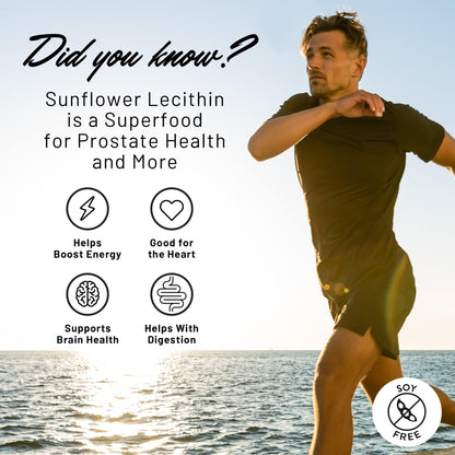 Natural fat emulsifier sunflower lecithin softgels close up view of premium packaging