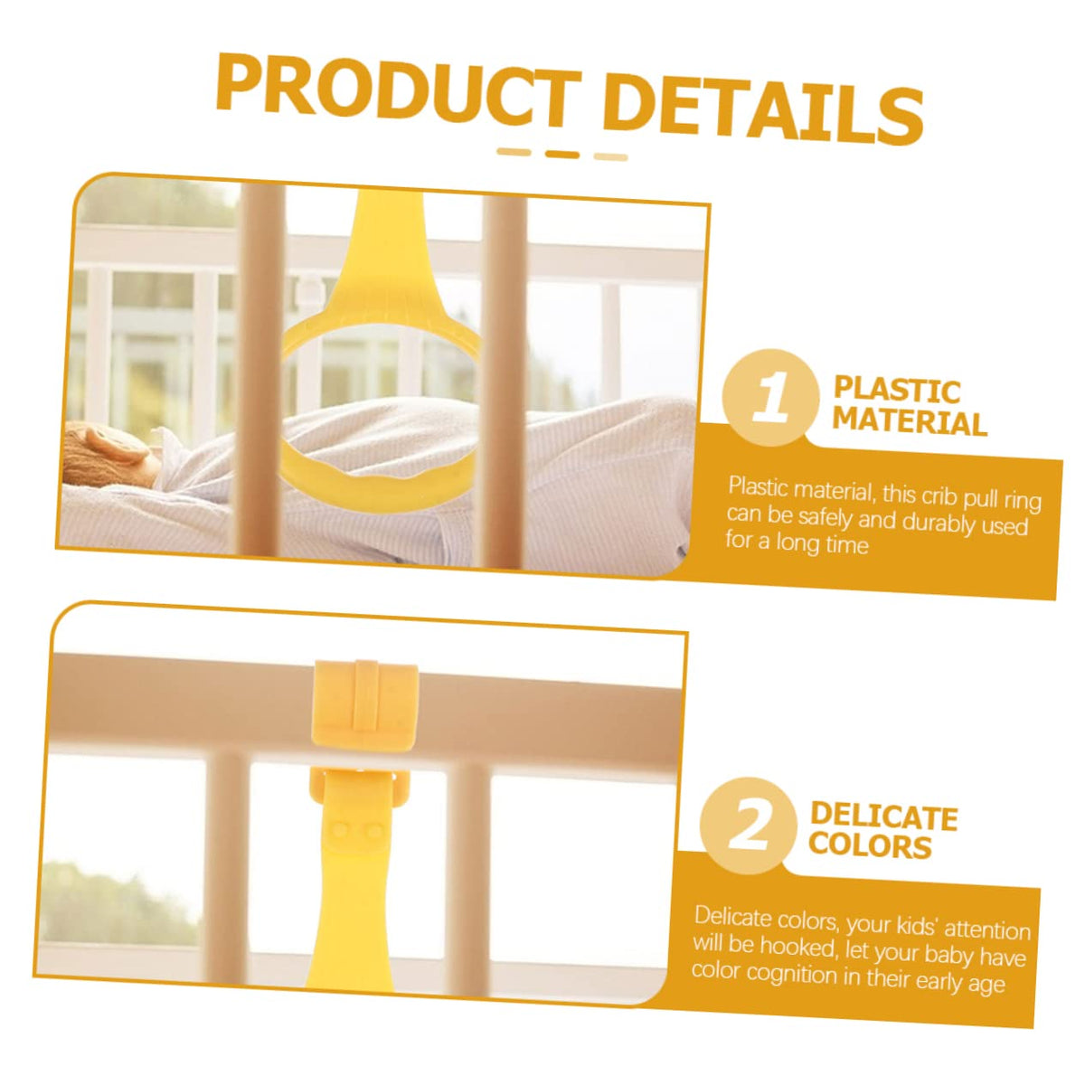 Imikeya toddler bed pull up straps attached