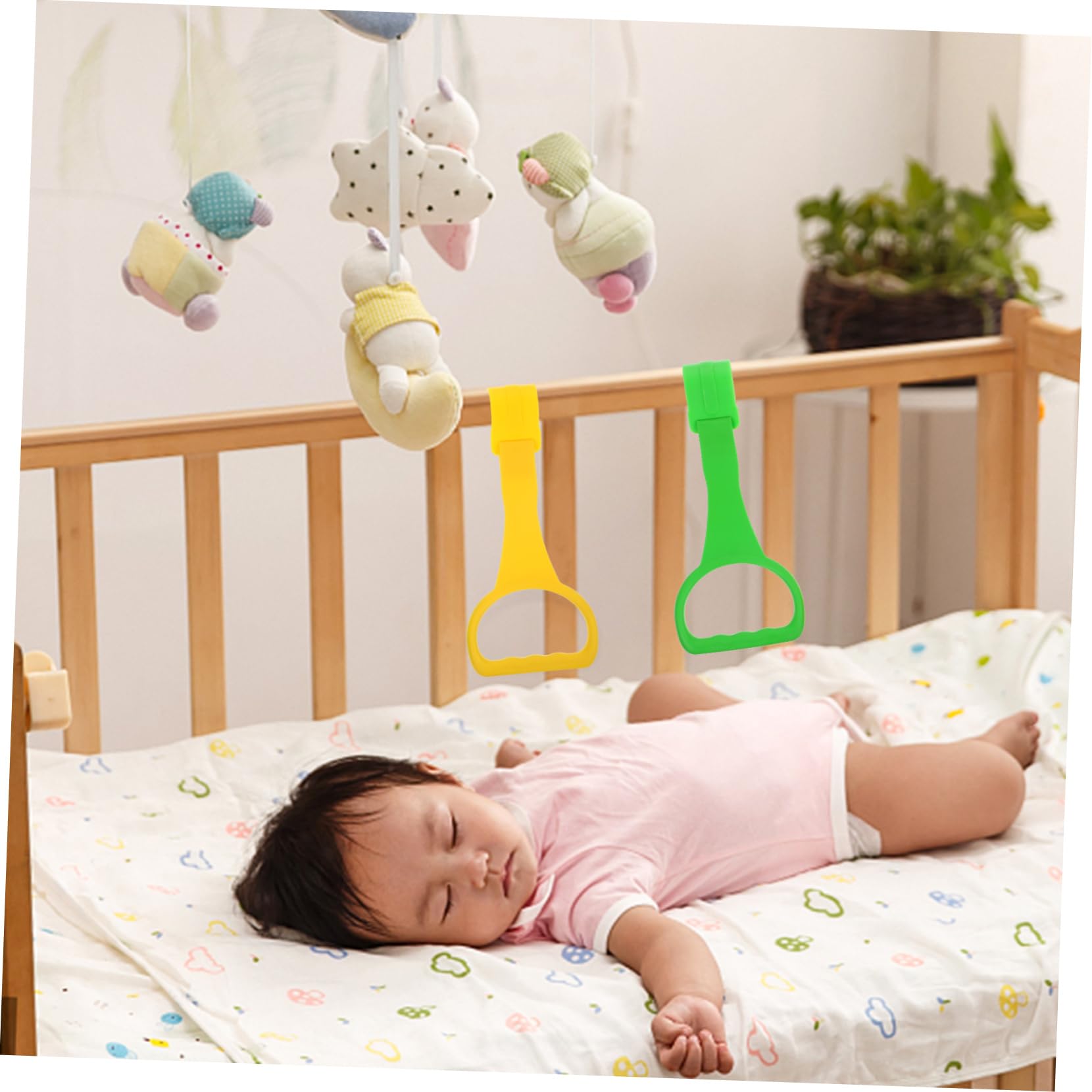Safe polypropylene pull up rings for infants