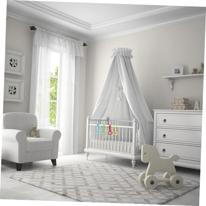 Colorful plastic walking assistant rings for crib