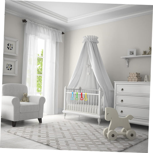Colorful plastic walking assistant rings for crib