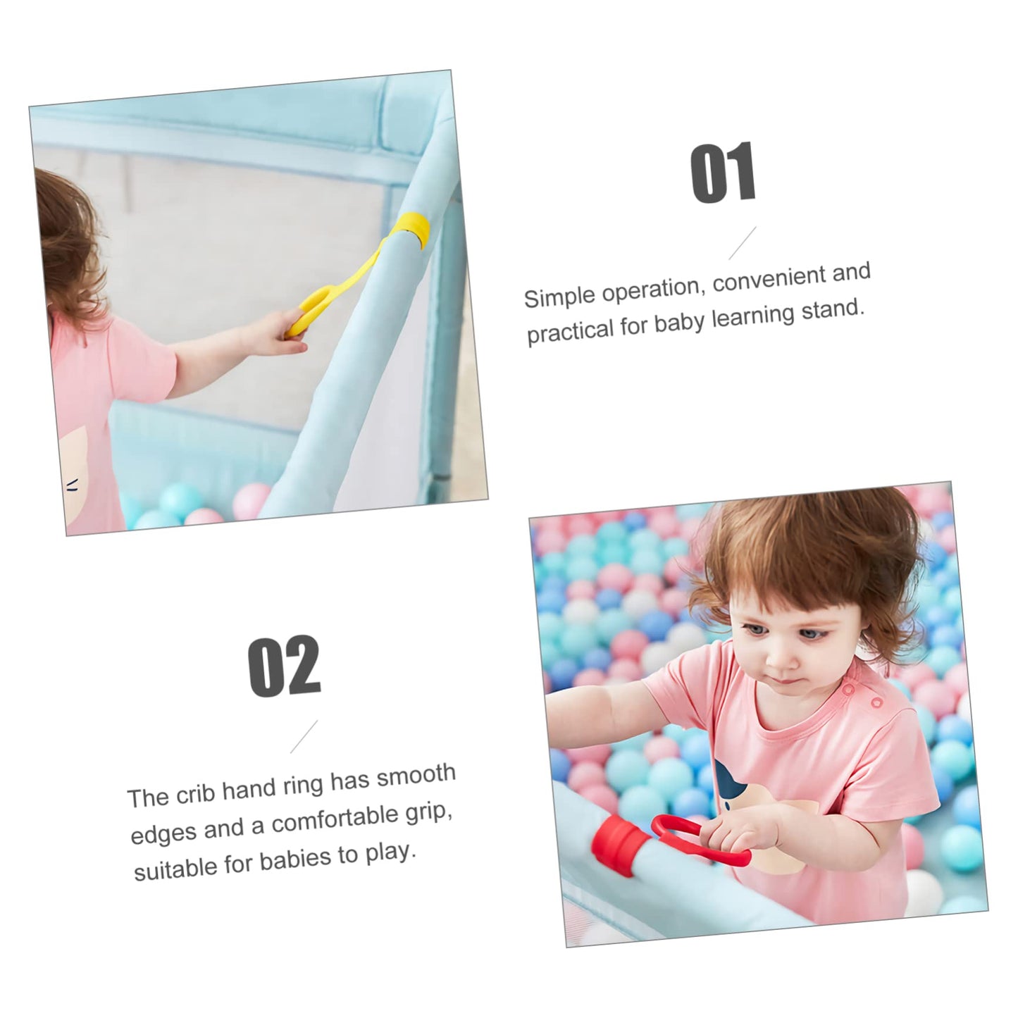 Portable baby motor skills development rings