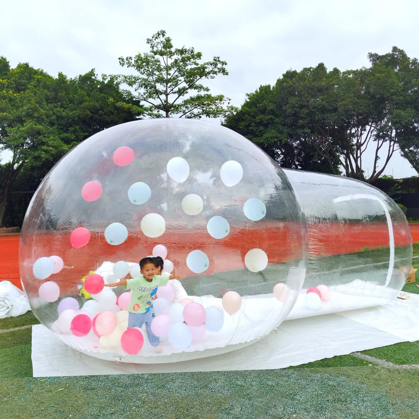 D-ring anchoring system on the Eapmic bubble dome