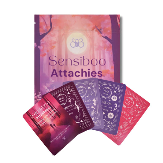 Sensiboo Attachies set of 40 developmental cards for infants