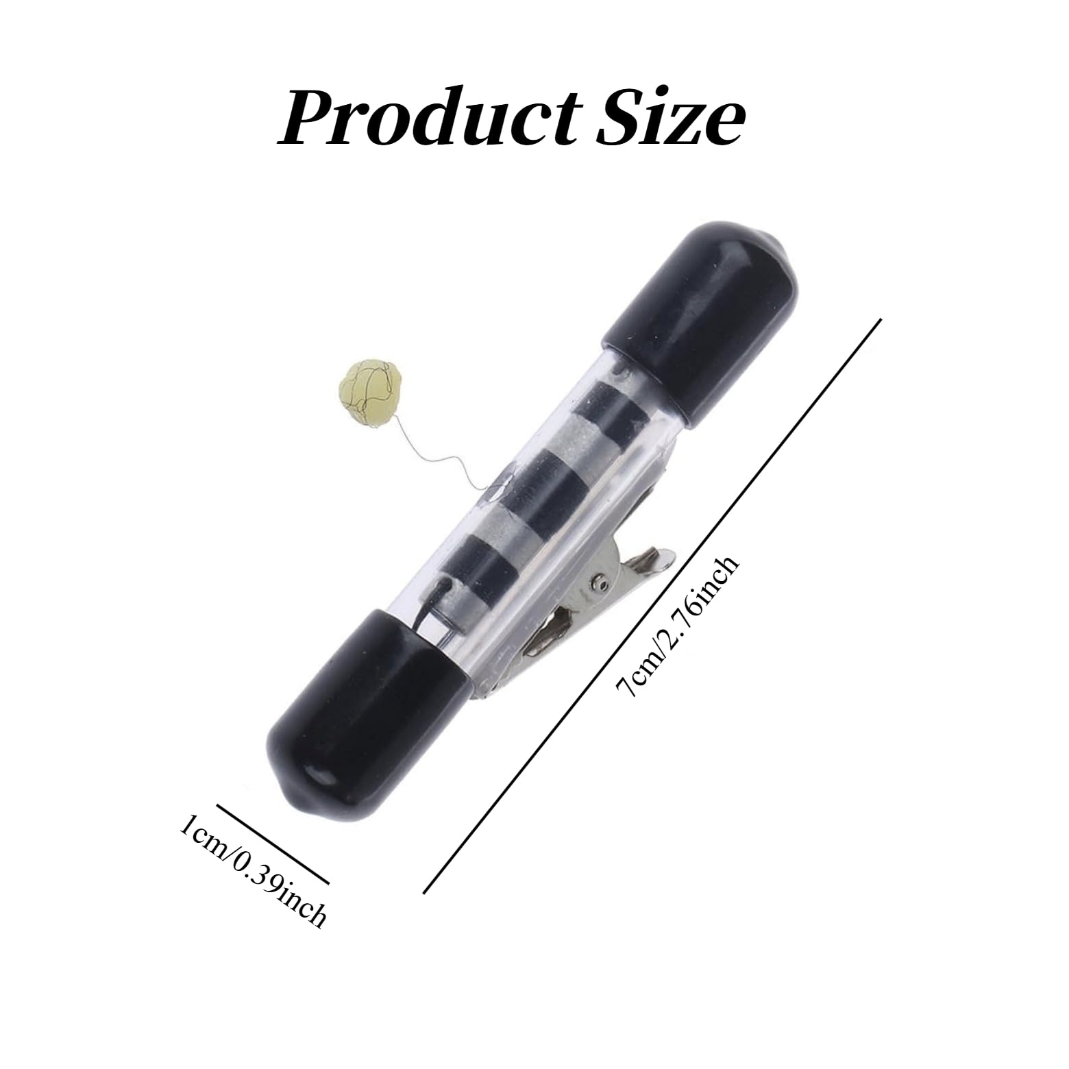 Merishopp thread reel accessory with metal attachment clip