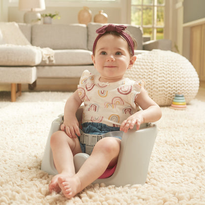 Summer Infant pink baby booster seat feeding mode