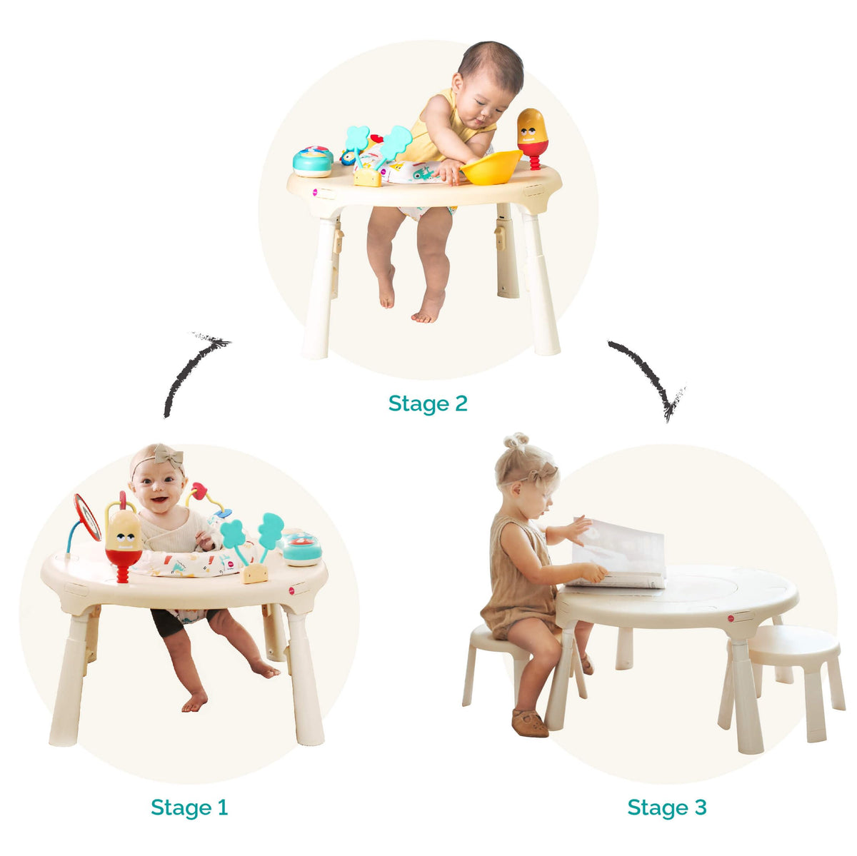Oribel PortaPlay baby bouncer seat with 360 degree rotation