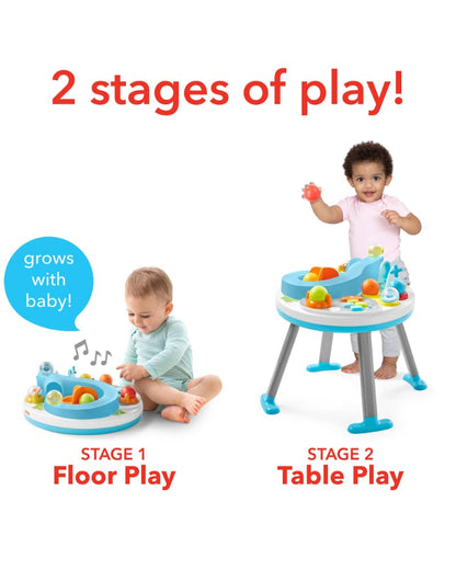 Skip Hop activity table with ball run slide and piano