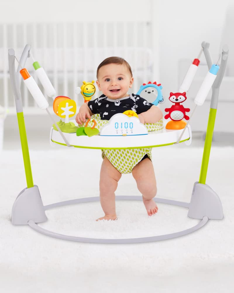 Baby playing in Skip Hop Jumpscape activity center
