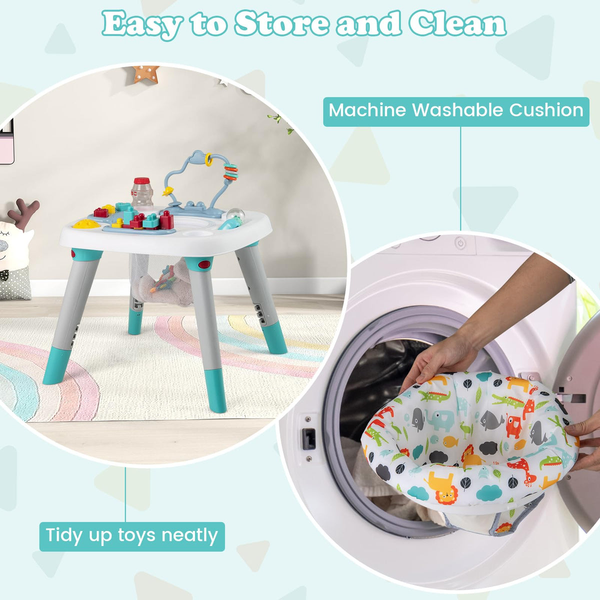 Honey Joy infant jumper detachable toys showcase