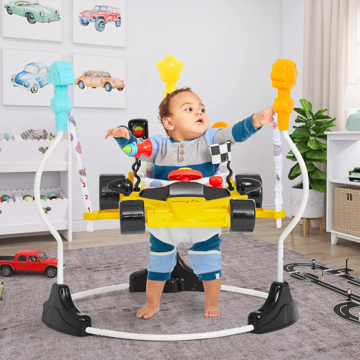 Dream On Me Champ Activity Center And Jumper interactive toys close up