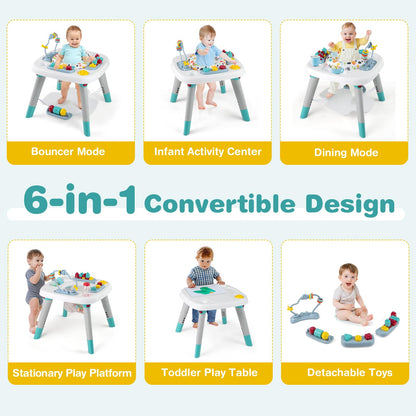 Baby Joy 6-in-1 activity center with 360 degree rotating seat