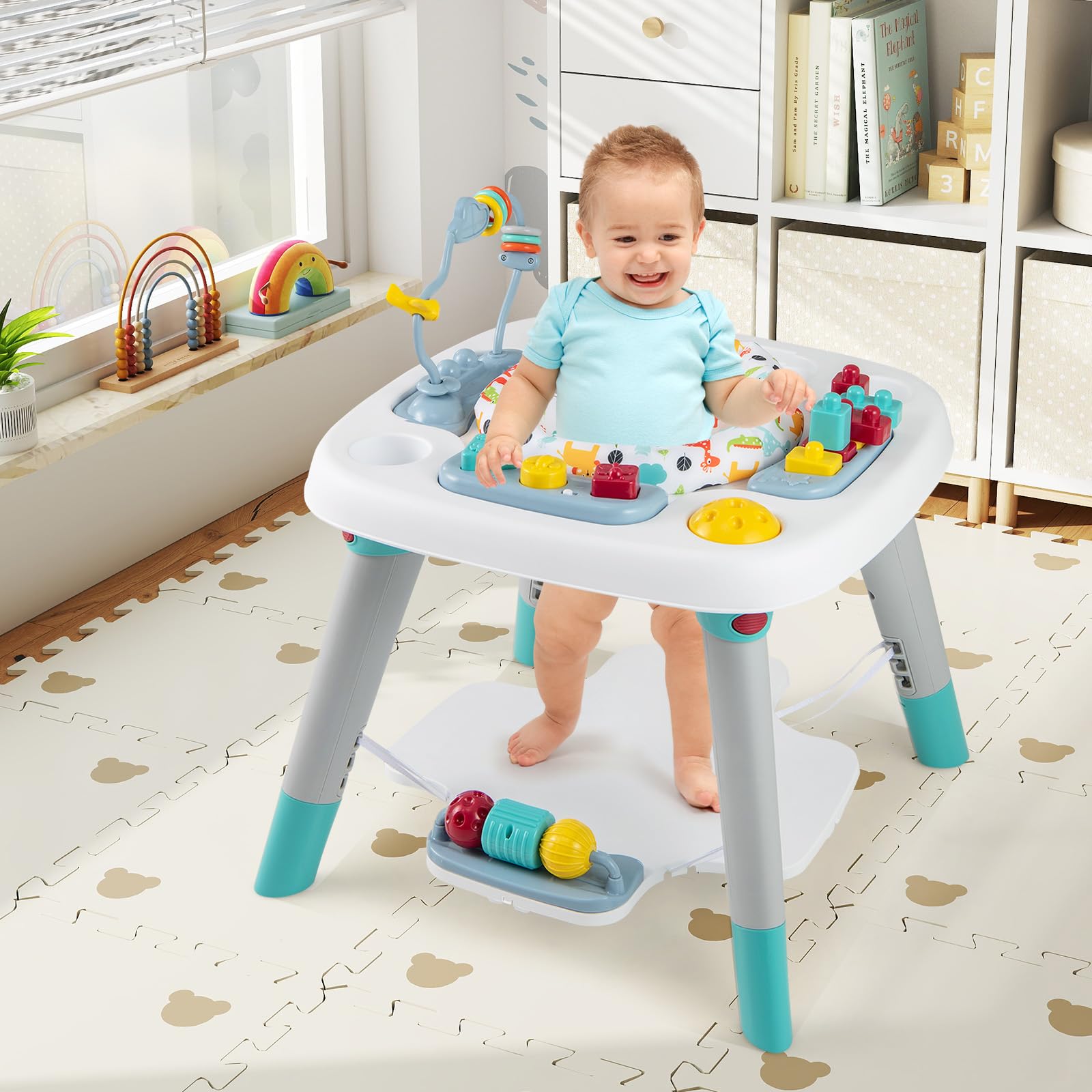 Baby Joy 6-in-1 activity center assembly components