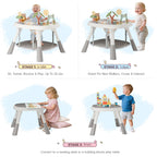 Tolead 3-stage infant jumper showing rotating seat mechanism