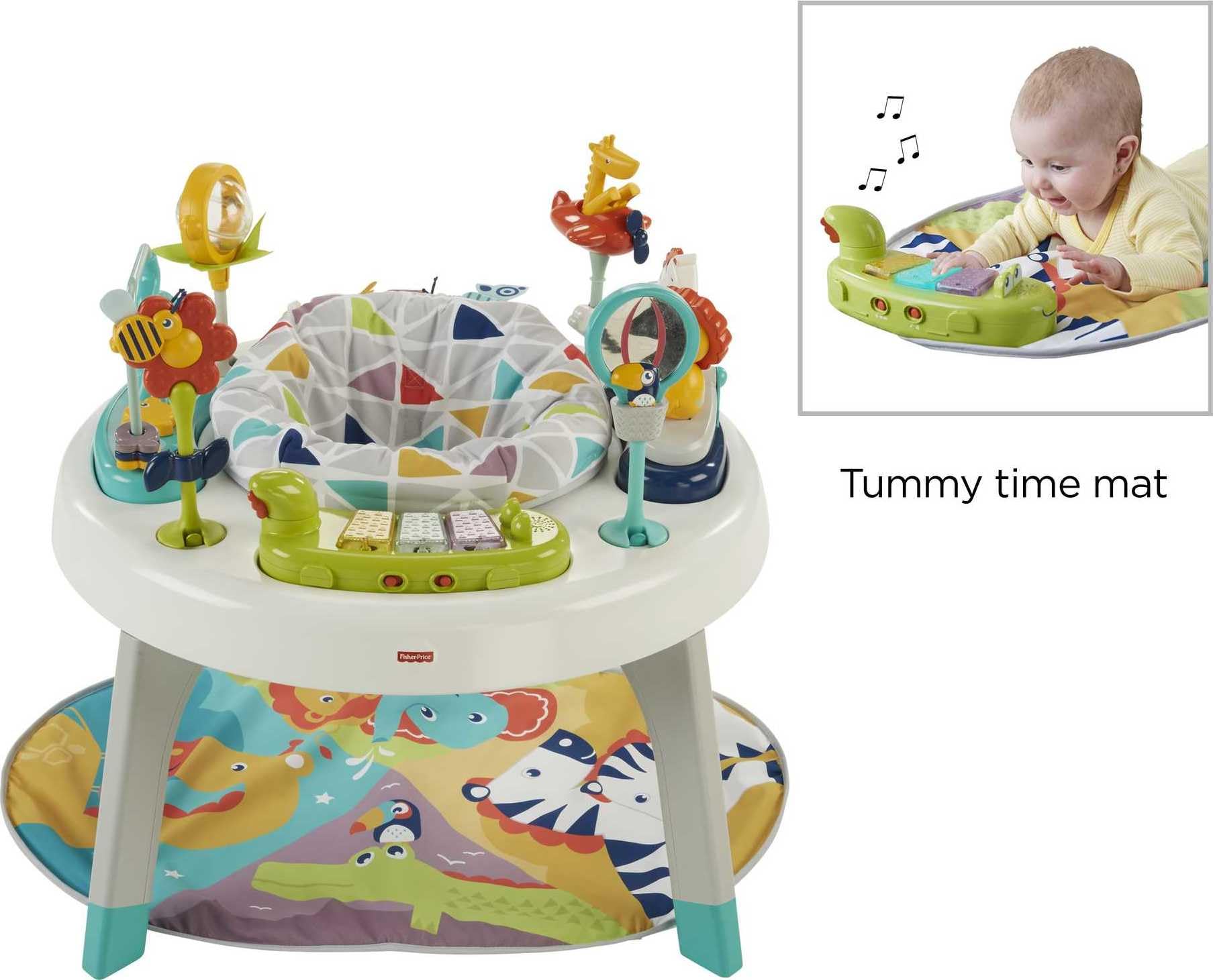 Toddler playing at the Fisher-Price 3-in-1 activity table