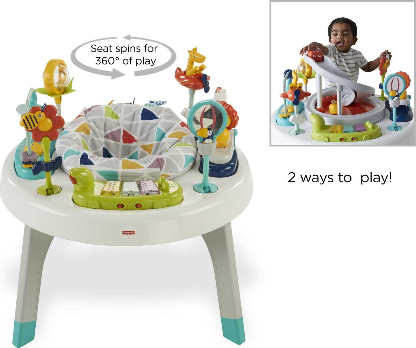Musical alligator toy included with the Fisher-Price activity center