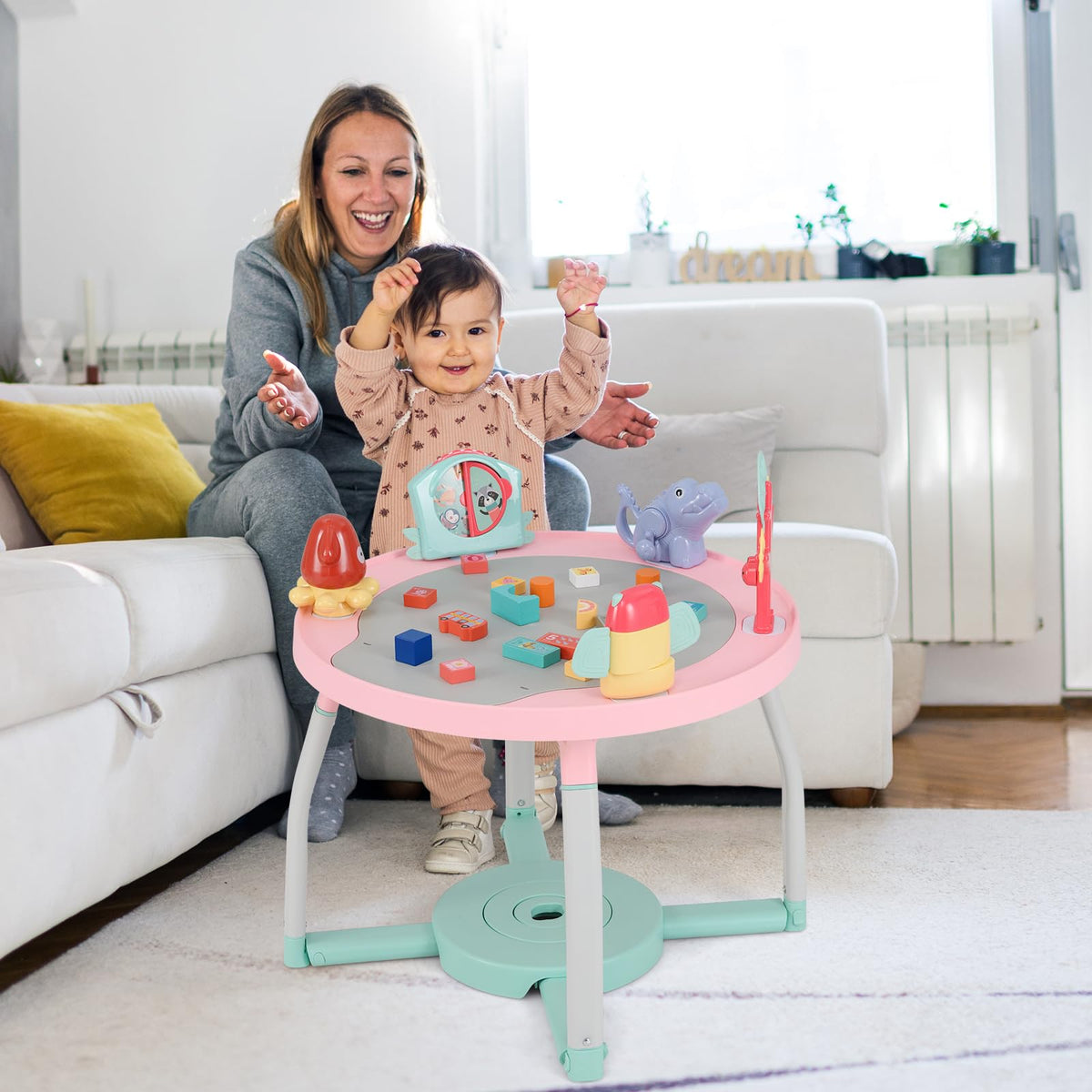 Honey Joy 5 in 1 infant jumper 360 degree rotating seat feature