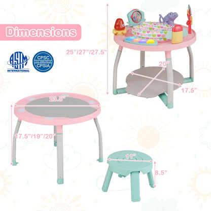 Honey Joy baby activity center seat cushion and safety features