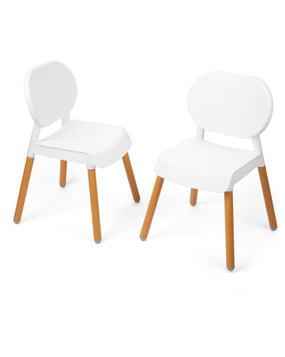 Side profile of Skip Hop toddler activity chair showing contoured seat and modern minimalist design.
