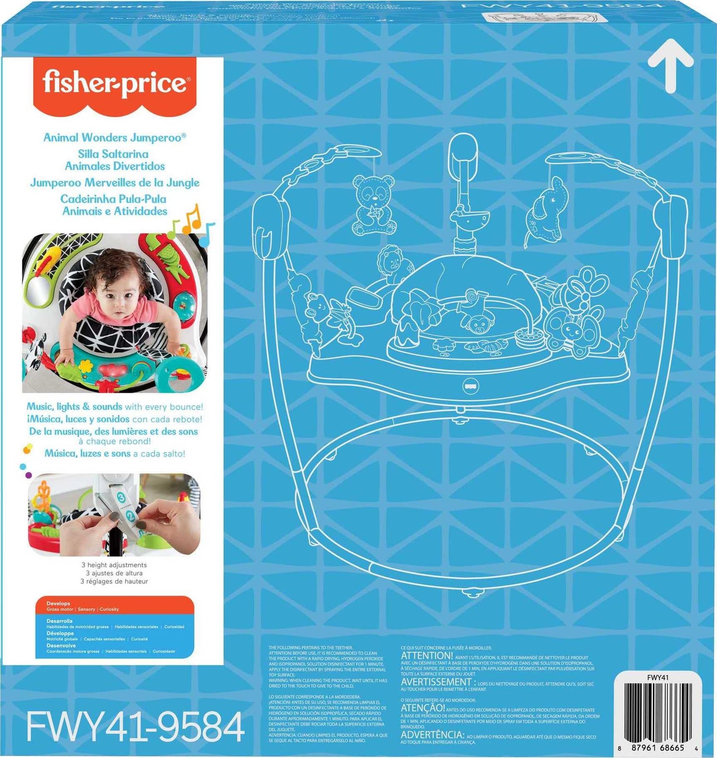 Fisher-Price Pink Petals Jumperoo base and jumping mechanism