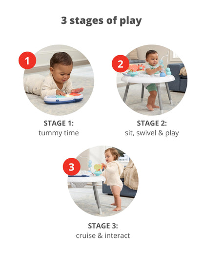 Detachable light-up musical piano for tummy time play