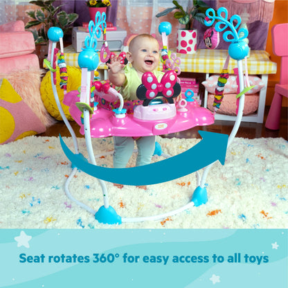 Side view showing 360 degree rotating seat mechanism
