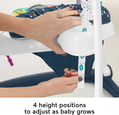 Fisher-Price Jumperoo showing height adjustment mechanism