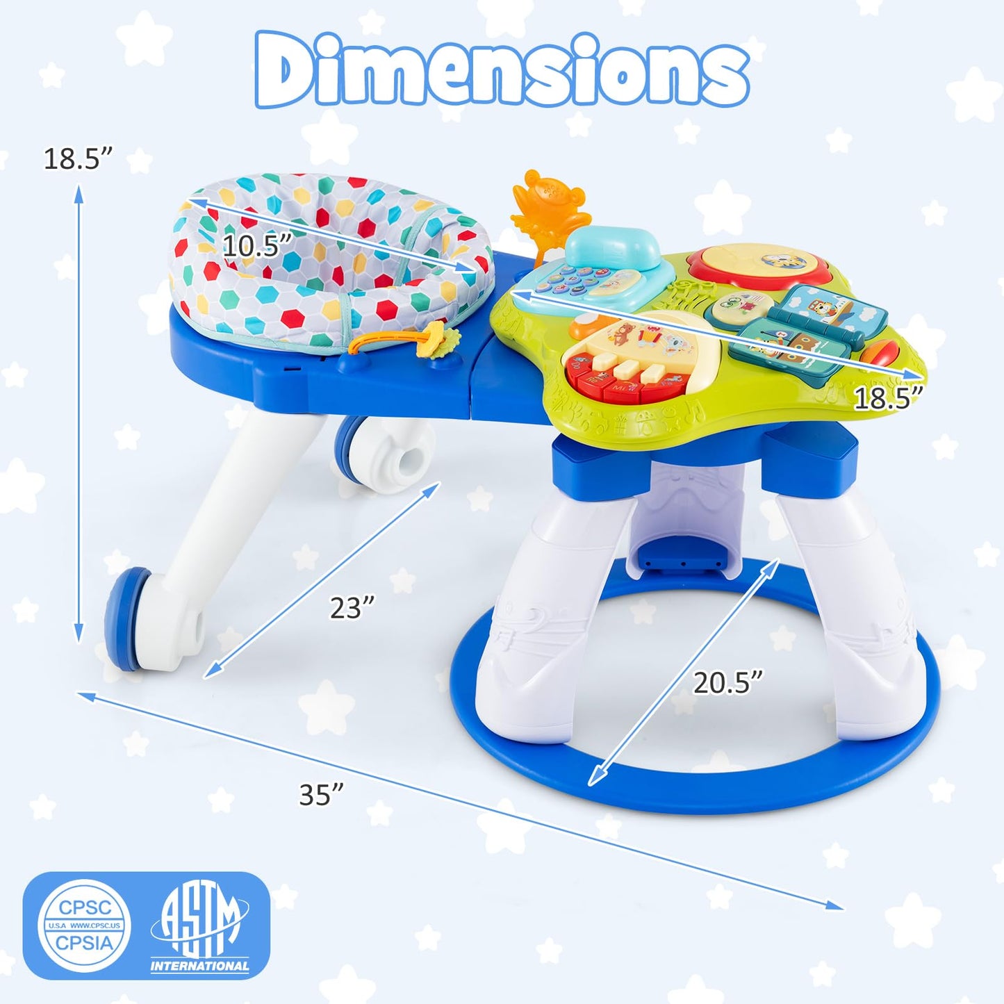 Interactive musical toys and light console detail