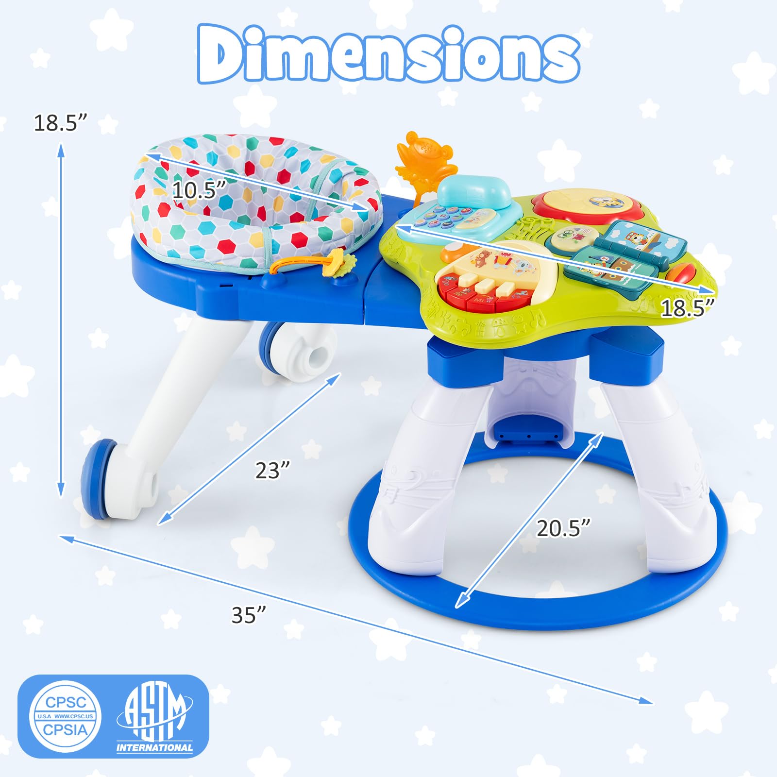 Interactive musical toys and light console detail