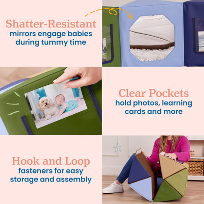 Folded ECR4Kids SoftZone set showing compact storage