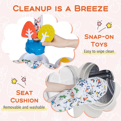 BABY JOY infant toy station with six interactive development toys