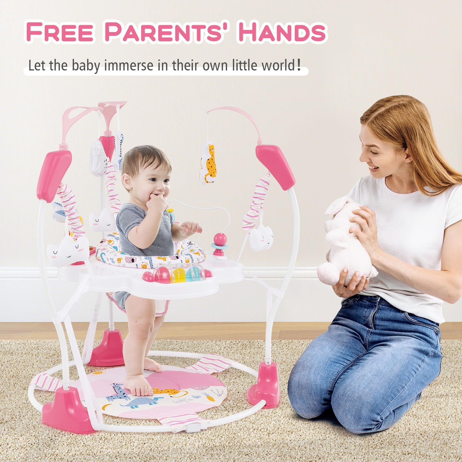 Infans baby jumper with 360 degree rotating seat