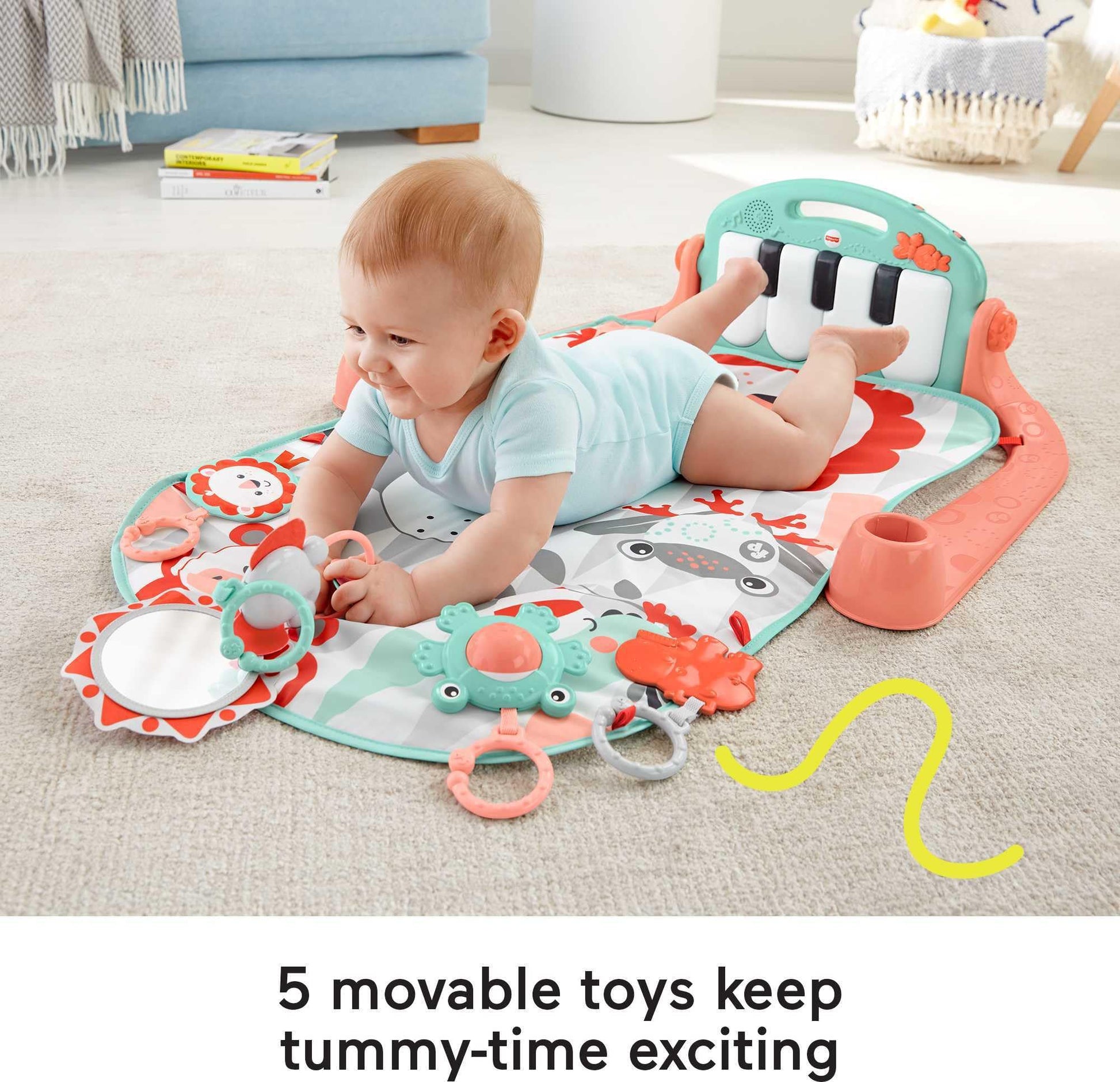 Detachable musical keyboard and sensory toys for babies