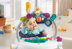 Baby jumper interactive toy bar with spinners and teether