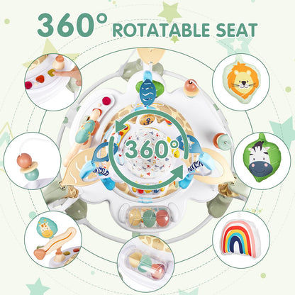 Adjustable height settings on Furmubei baby jumper
