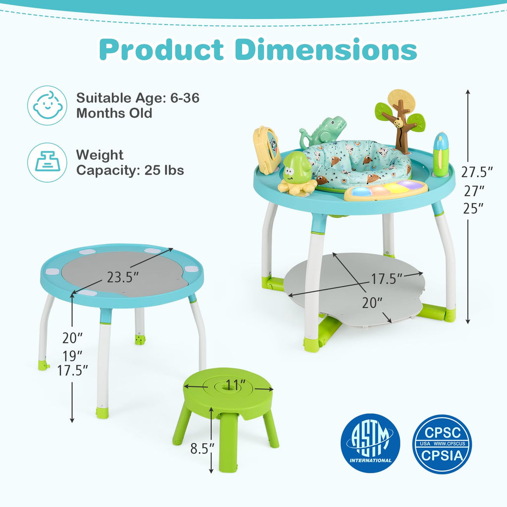 Baby Joy 5 in 1 baby activity center converted play table