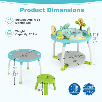 Baby Joy 5-in-1 unit converted to a toddler play table