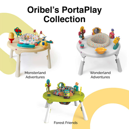 Oribel PortaPlay folded for compact storage