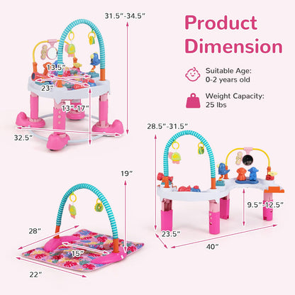 Infans baby activity center music tray close up