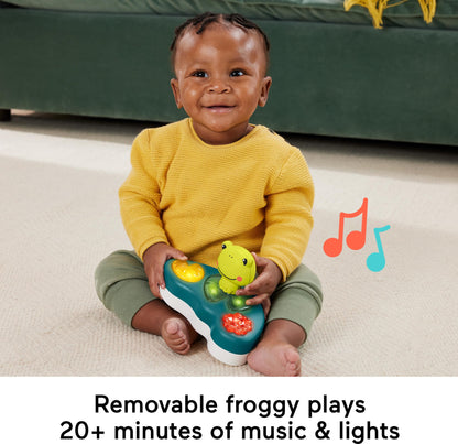 Side view of Fisher-Price Jumperoo height adjustment